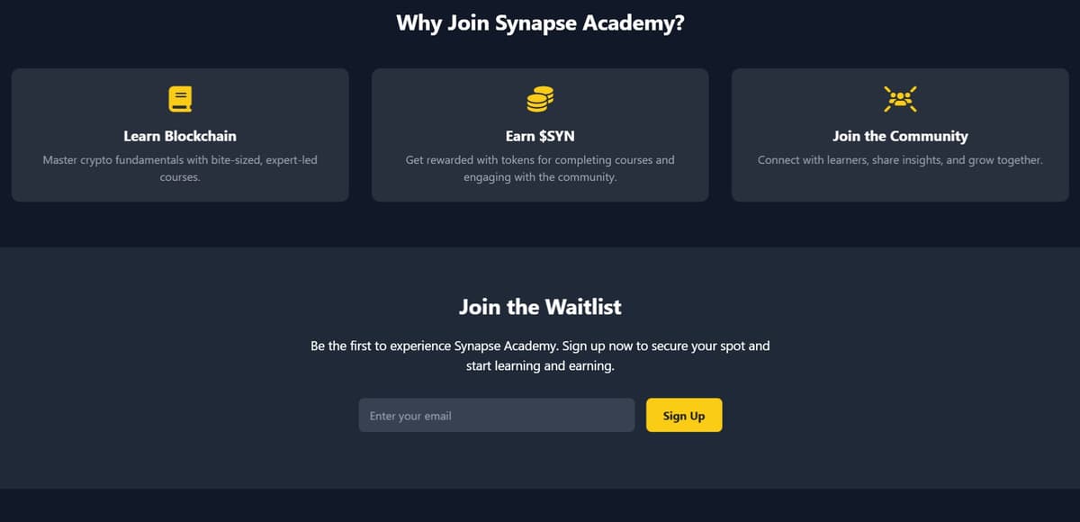 Synapse Academy Waitlist